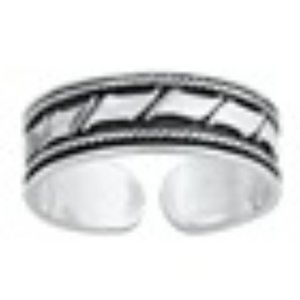 925 Sterling Silver Bali Design Toe Ring ( New )